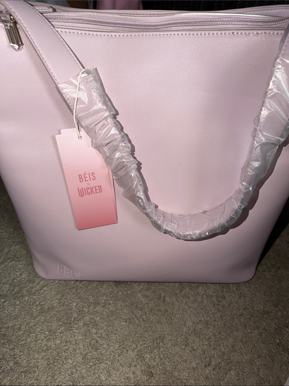 BEIS x WICKED COLLABORATION Light Pink Tote Bag! BNWT- SOLD OUT. LIMITED EDITION